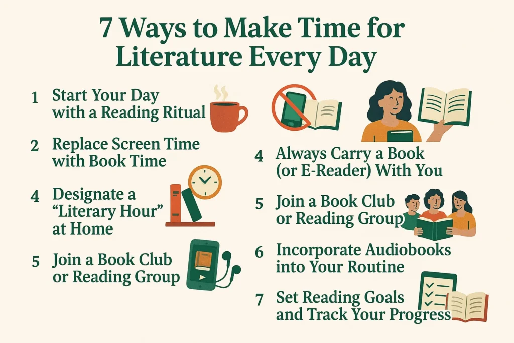 7 Ways to Make Time for Literature Every Day