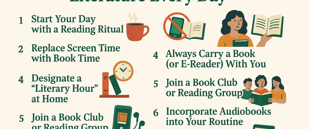 7 Ways to Make Time for Literature Every Day