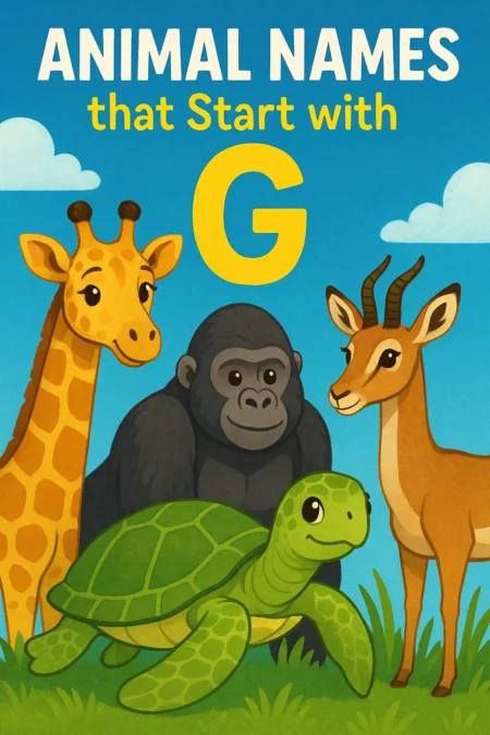 Animal Names That Start with G