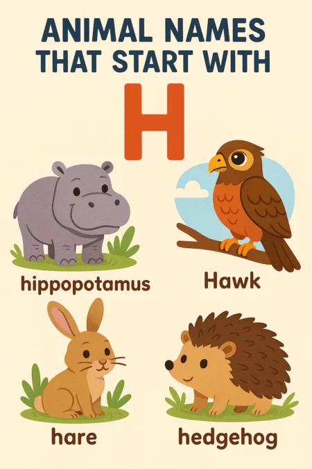 Animal Names That Start with H