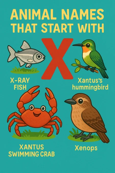 Animal Names That Start with X