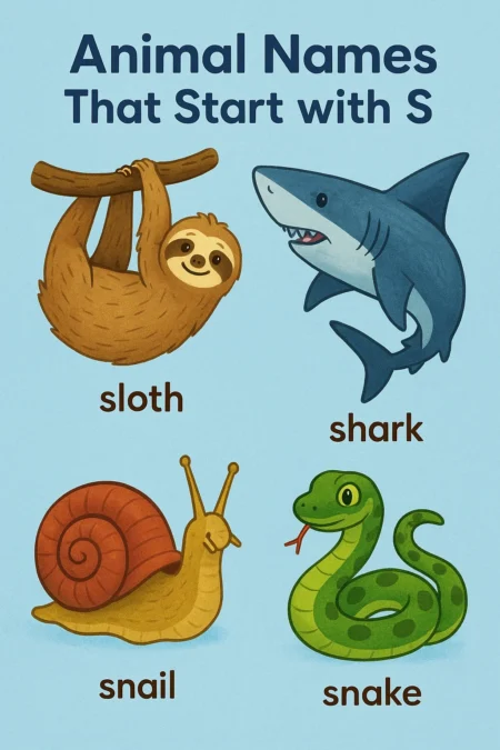 Animal Names That Start with S