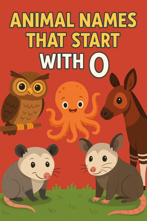 Animal Names that Start with O