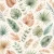 Boho Tropical Watercolor Pattern 5